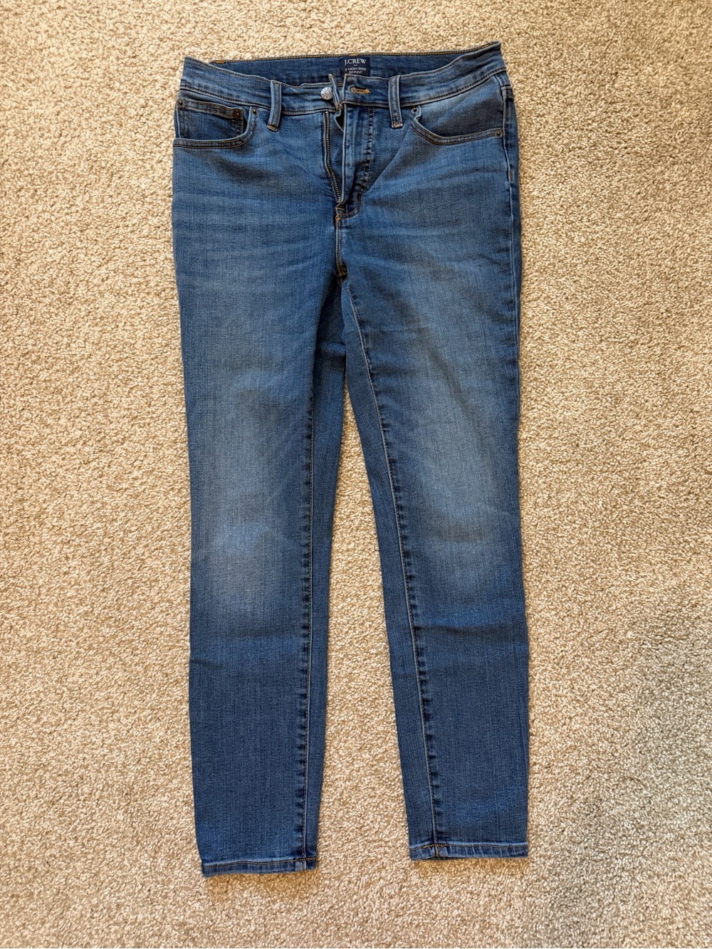 J. Crew Women's Skinny Jeans in Medium Blue Wash